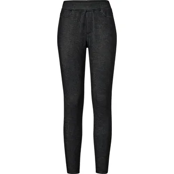 Dámské legíny 715744 - Tchibo - Legíny v džínovém vzhledu s podšívkou - pro ženy - vel. S 36/38 - barva: černá