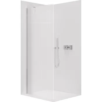 Cerano Sprchová zástěna Walk-in Onyx Y L/P, 8 mm, chrom, rýhované sklo, 140x200 cm, CER-8050BD1252