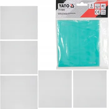 Vrták YATO Vnější ochranná fólie na svářečskou kuklu YT-73934, 136 x 121 mm, 5 KS