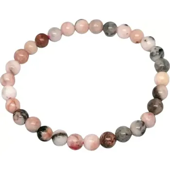 Náramek Náramek z jaspisu zebra růžová 6 mm