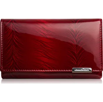 Jennifer Jones peněženka z pravé kůže červená - dámská