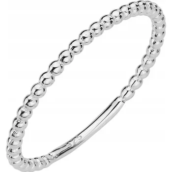 Prsten STŘÍBRNÝ PRSTÝNEK ryzost 925 OBRUČ s KULIČKAMI vel. 18