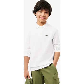 Chlapecké tričko Dětské bavlněné tričko s dlouhým rukávem Lacoste tmavomodrá barva, PJ8915 00A, vel. 164