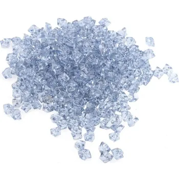 Dekorační kamínky krystaly Modrošedé 95g ±5% průvlek