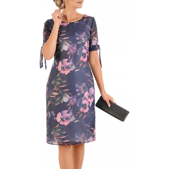 Dámské šaty Klasické midi koktejlové šaty Carla Moreno velikost 44