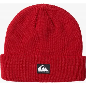 Čepice Quiksilver zimní čepice beanie červená, univerzální velikost