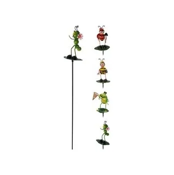 Zahradní dekorace Zápich na zahradu zvířátka, barevná, 110x65x595 mm