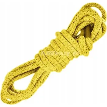 Vrták ŽLUTÉ tkaničky do bot 140 cm SILNÉ KULATÉ 5 mm 0,5 BAVLNĚNÉ G9-42