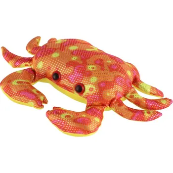 Teddies Krab plněný pískem 770 g mačkací antistresový látka 21cm v sáčku