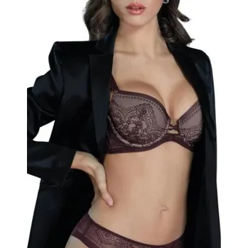 Podprsenka Dámská podprsenka Leilieve Zaffiro M9400 vínová 80E