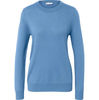 Dámský svetr 716895 - Tchibo - Svetr z jemného úpletu s kašmírem - pro ženy - vel. L 44/46 - barva: modrá