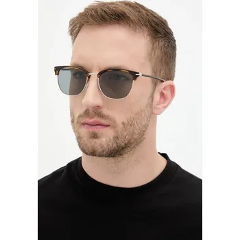 Sluneční brýle Sluneční brýle Montblanc pánské, hnědá barva, MB0439SA 88A, vel. 55