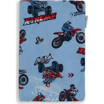 ESITO | Bavlněná Jersey žínka Motorky - modrá / 19 x 14 cm