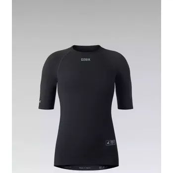 cyklistický dres GOBIK Cyklistické triko s krátkým rukávem - WINTER MERINO WOMEN - černá