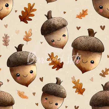 Úplet, Usměvavé hnědé žaludy (E) (Top kvalitní úplet Bella digitisk)