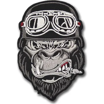 Nášivka Moto nášivka Smoking Gorilla 11 cm x 7 cm