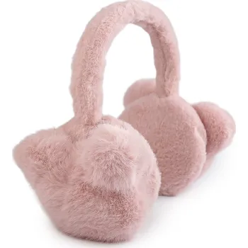Pokrývka hlavy Kožešinové klapky na uši, barva 4 pudrová