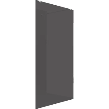 Cerano Sprchová zástěna Walk-in Onyx Duo L/P, 8 mm, hranatá vzpěra, bílá matná, grafitové sklo, 100x200 cm, CER-8050BD1787