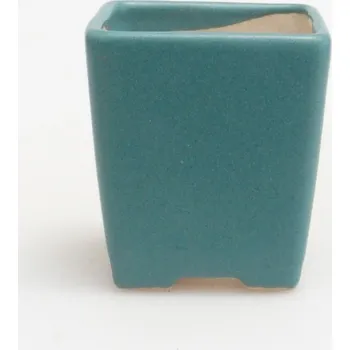 Květináč Keramická bonsai miska 4,5 x 4,5 x 5 cm modrá 160856