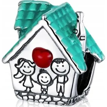 Přívěsek Přívěsek domeček rodina stříbro s925