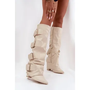 Dámské kozačky Kozačky na podpatku model 217202 Step in style 41