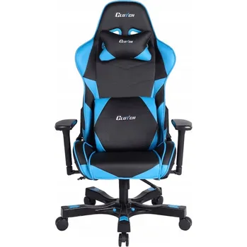 Herní židle Herní křeslo ClutchChairZ Crank, umělá kůže, černo-modré