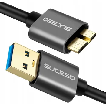 Datový kabel Kabel SUCESO 0,5 m USB 3.0 A na Micro B 5 Gb/s pro PEVNÝ DISK
