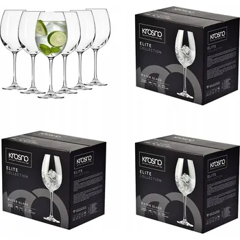 Sklenice Skleničky na vodu Krosno ELITE, bezbarvé, 480 ml, 6 ks