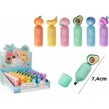 Zvýrazňovač MP ZVÝRAZŇOVAČ Mini ŠKOLNÍ FLUORESCENČNÍ FANTAZIE OVOCE 1 kus