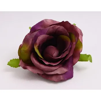 umělá květina Umělý květ růže 12 cm, fialová