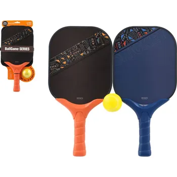 Raketový sport Teddies Pálky plážové 2 ks + míček plast 42cm na kartě