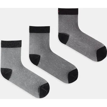 Pánské ponožky Ponožky Tommy Hilfiger 3-pack 701236463 černá 99X, vel. 39/42