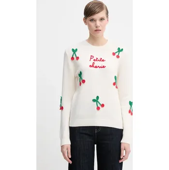 Dámský svetr Vlněný svetr MC2 Saint Barth QUE0010 bílá 00A, vel. M