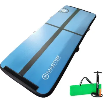 Žíněnka Airtrack MASTER nafukovací žíněnka 300 x 100 x 10 cm - modrá - černá