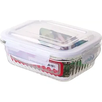 Dóza na potraviny KitchiSimo Skleněná zapékací miska s víkem 640ml borosilikát 350850