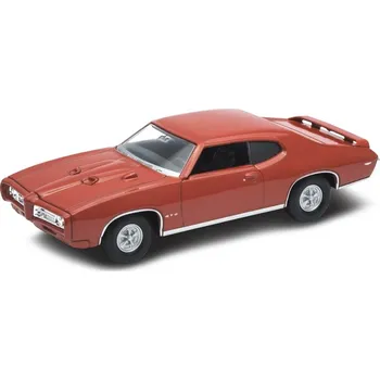 autíčko Welly Welly1969 Pontiac GTO 1:34 červený