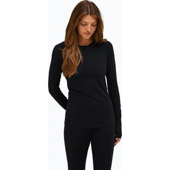 Dámské tričko Dámské termo tričko s dlouhým rukávem Peak Performance Magic Crew Wool-Blend Baselayer black/black