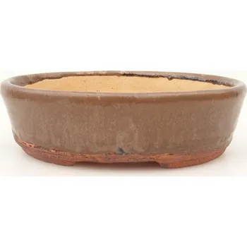 Květináč Bonsai miska 19,5 x 16 x 6 cm hnědá 161304