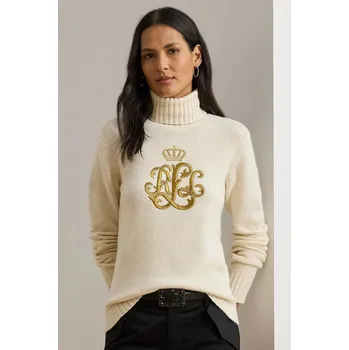 Dámský svetr Svetr s příměsí vlny Lauren Ralph Lauren 200979687 béžová 01X, vel. XL