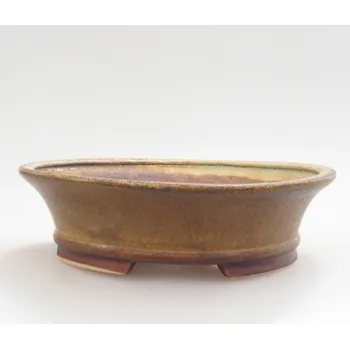 Květináč Keramická bonsai miska 13,,5 x 12 x 3,5 cm zelená 160940