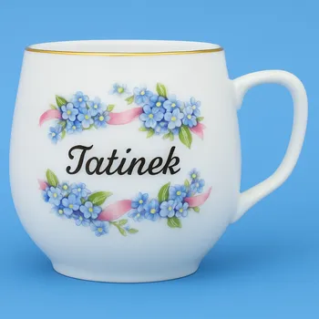 Hrnek Baňák TATÍNEK 0,30l ŠEŘÍK Český porcelán Dubí
