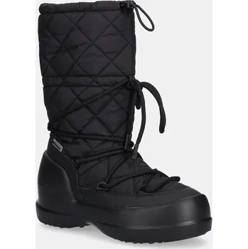 Dámská zimní obuv Sněhule Moon Boot MB MEZZALUNA QUILTED HIGH BOOT WP černá barva, 80D2500080 N001 80D2500080.N001 99X, EUR 42