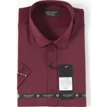 EGO MAN košile pánská EKR-233-8 regular fit krátký rukáv XXL bordó