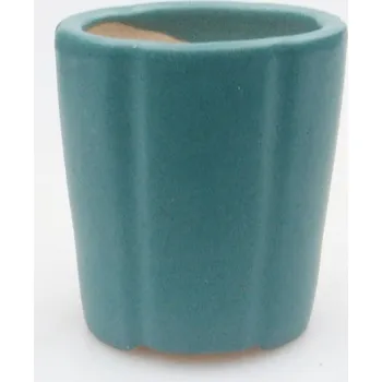 Květináč Keramická bonsai miska 4 x 4 x 4,5 cm modrá 160848