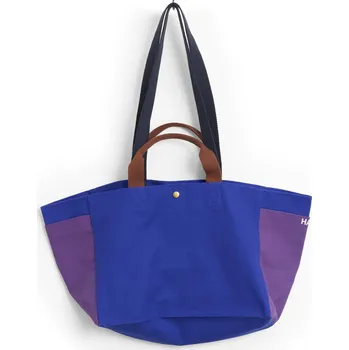 HAY Bavlněná taška Weekend Bag S Electric Blue Multi