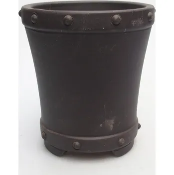 Květináč Miska 11 x 11 x 12 cm barva černá 163219