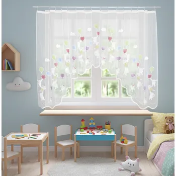 Záclona Hotová záclona s řasící stuhou, Balónky barevné