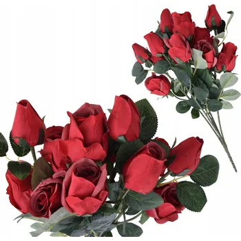 umělá květina KYTICE UMĚLÝCH KVĚTIN RŮŽE RŮŽE RŮŽIČKY DEKORATIVNÍ KVĚTINOVÉ DEKORACE