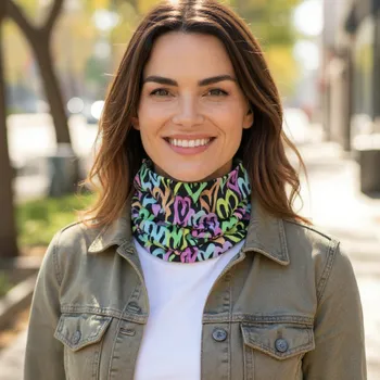 Nákrčník Ebbie Bavlněný nákrčník - PASTELOVÁ SRDÍČKA Velikost: dětský mini