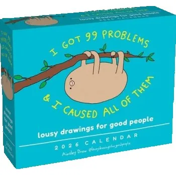 Cizojazyčná kniha Lousy Drawings for Good People 2026 Day-to-Day Calendar - Drew, Ainsley